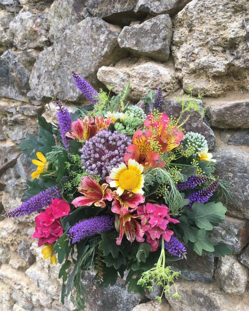 bouquet fleurs coupées de saison producteur local dinan cote d'armor